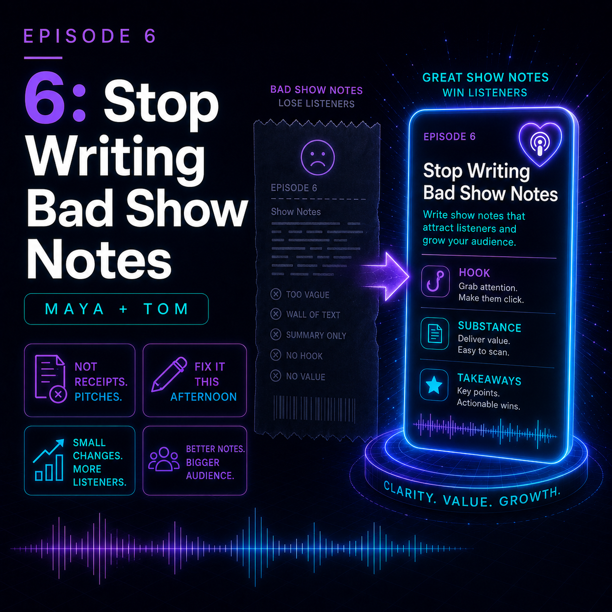 Stop Writing Bad Show Notes